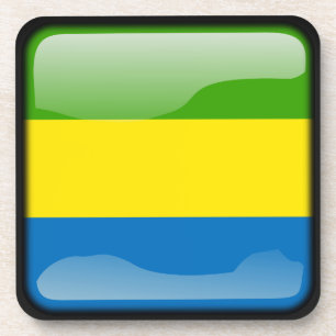 Flagge Gabuns Untersetzer