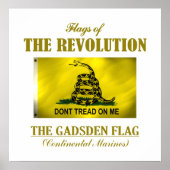 Flagge Gadsden (FR) Poster (Vorne)