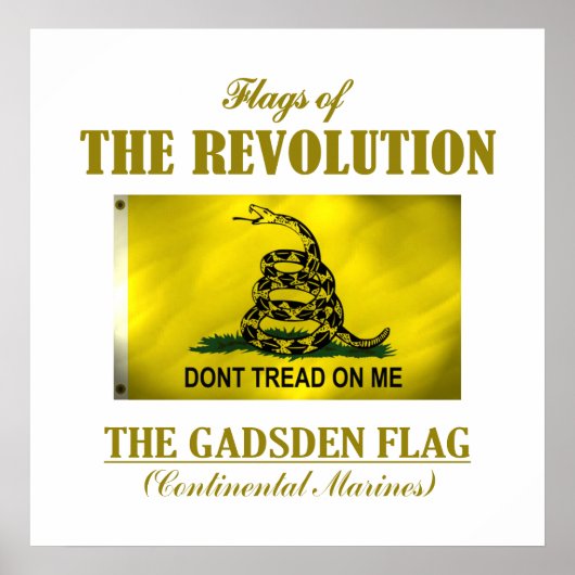 Flagge Gadsden (FR) Poster (Vorne)