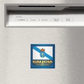 Flagge Galiciens Magnet (In Situ (Geschirrspüler))