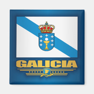 Flagge Galiciens Magnet