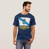 Flagge Galiciens T-Shirt (Vorne ganz)