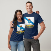 Flagge Galiciens T-Shirt (Unisex)