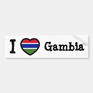 Flagge Gambias Autoaufkleber