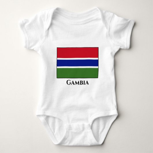 Flagge Gambias Baby Strampler (Vorderseite)