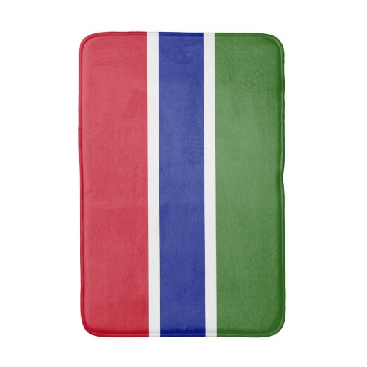 Flagge Gambias Badematte (Vorderseite Vertikal)