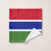 Flagge Gambias Badhandtuch Set (Waschlappen)