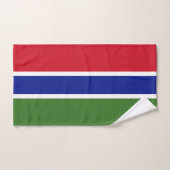 Flagge Gambias Badhandtuch Set (Handtuch)