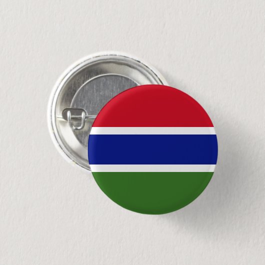 Flagge Gambias Button (Vorne & Hinten)