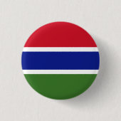 Flagge Gambias Button (Vorderseite)
