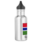 Flagge Gambias Edelstahlflasche (Links)
