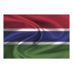 Flagge Gambias Fotodruck