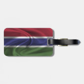 Flagge Gambias Gepäckanhänger (Rückseite horizontal)