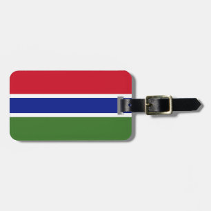 Flagge Gambias Gepäckanhänger