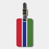 Flagge Gambias Gepäckanhänger (Vorderseite vertikal)