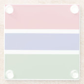 Flagge Gambias Glasuntersetzer (Rückseite)