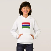 Flagge Gambias Hoodie (Vorne ganz)
