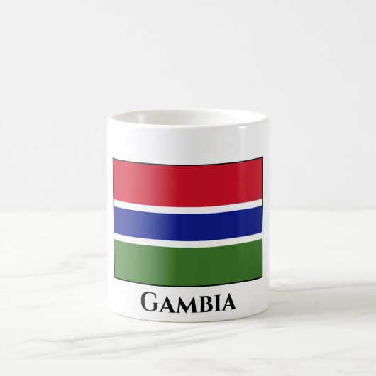 Flagge Gambias Kaffeetasse (Mittel)