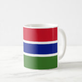 Flagge Gambias Kaffeetasse (VorderseiteRechts)