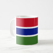 Flagge Gambias Kaffeetasse (Vorderseite Links)