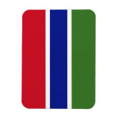 Flagge Gambias Magnet (Vertikal)