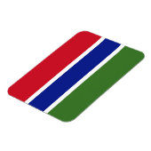 Flagge Gambias Magnet (Linke Seite)