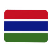 Flagge Gambias Magnet (Horizontal)
