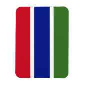 Flagge Gambias Magnet (Vertikal)