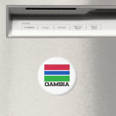 Flagge Gambias Magnet (In Situ (Geschirrspüler))