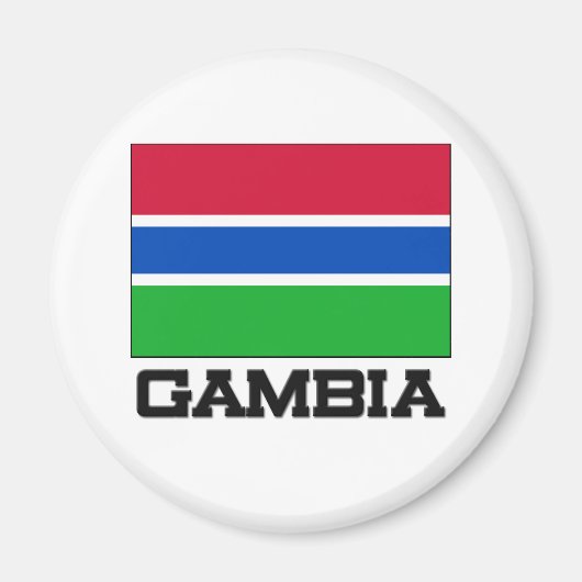 Flagge Gambias Magnet (Vorne)