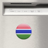 Flagge Gambias Magnet (In Situ (Geschirrspüler))