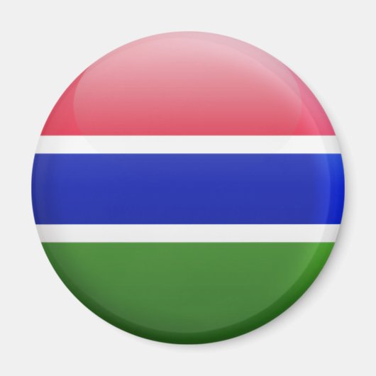 Flagge Gambias Magnet (Vorne)