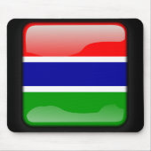 Flagge Gambias Mousepad (Vorne)