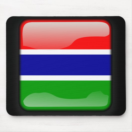 Flagge Gambias Mousepad (Vorne)