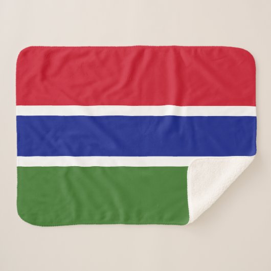 Flagge Gambias Sherpadecke (Vorderseite (Horizontal))