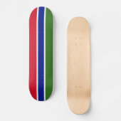 Flagge Gambias Skateboard (Vorderseite)