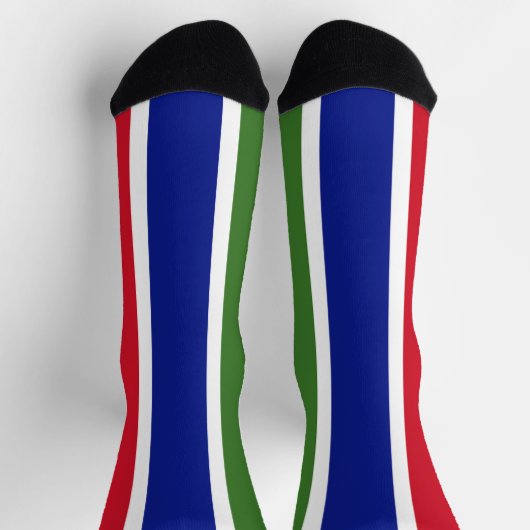 Flagge Gambias Socken (Oben)