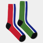 Flagge Gambias Socken (Rechts)