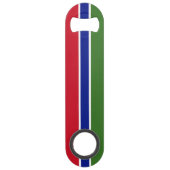 Flagge Gambias Speed Flaschenöffner (Vorderseite)