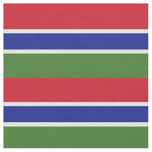 Flagge Gambias Stoff
