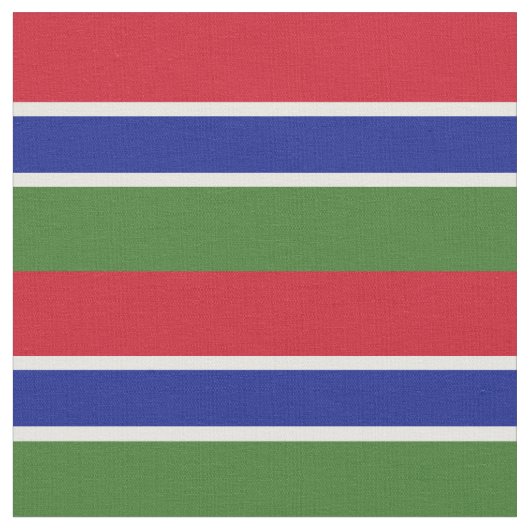 Flagge Gambias Stoff (Nahaufnahme)