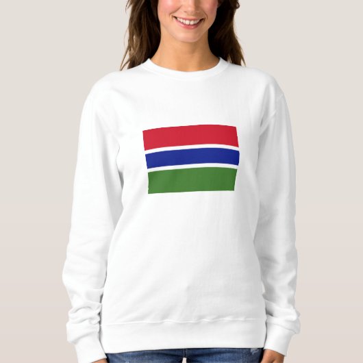 Flagge Gambias Sweatshirt (Vorderseite)