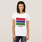 Flagge Gambias T-Shirt (Vorne ganz)