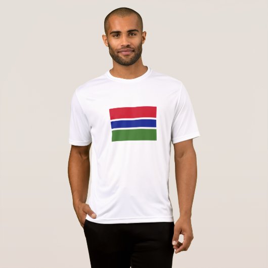 Flagge Gambias T-Shirt (Vorne ganz)