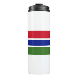 Flagge Gambias Thermosbecher