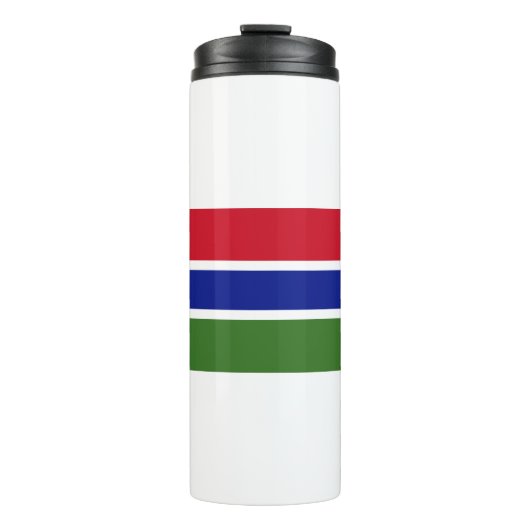 Flagge Gambias Thermosbecher (Vorderseite)
