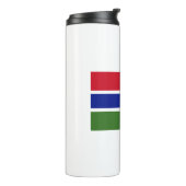 Flagge Gambias Thermosbecher (Nach links gedreht)