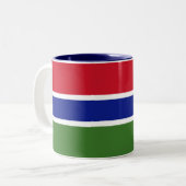 Flagge Gambias Zweifarbige Tasse (Vorderseite Links)