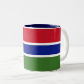 Flagge Gambias Zweifarbige Tasse (VorderseiteRechts)