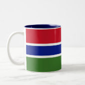 Flagge Gambias Zweifarbige Tasse (Links)